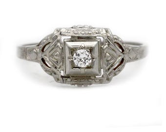 Antique Diamond Engagement Ring