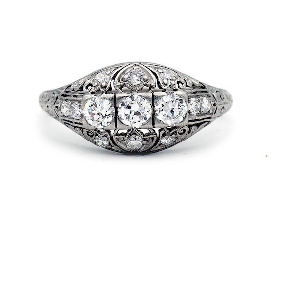 Art Deco Diamond Ring Art Deco .50ct  J.E Caldwel… - image 5