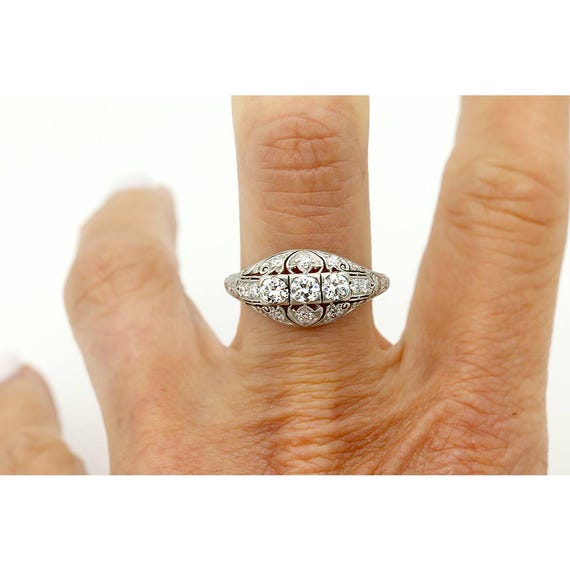 Art Deco Diamond Ring Art Deco .50ct  J.E Caldwel… - image 4