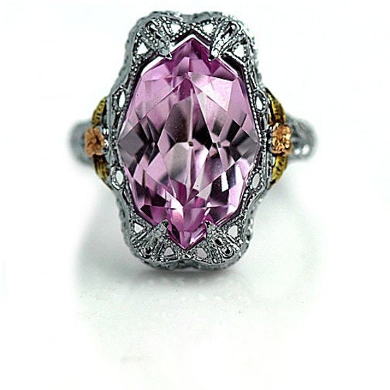 Art Deco Gemstone Ring Deco Dinner Ring Art Deco C
