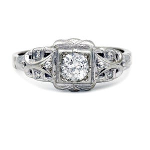 Antique Art Deco Diamond Engagement Ring