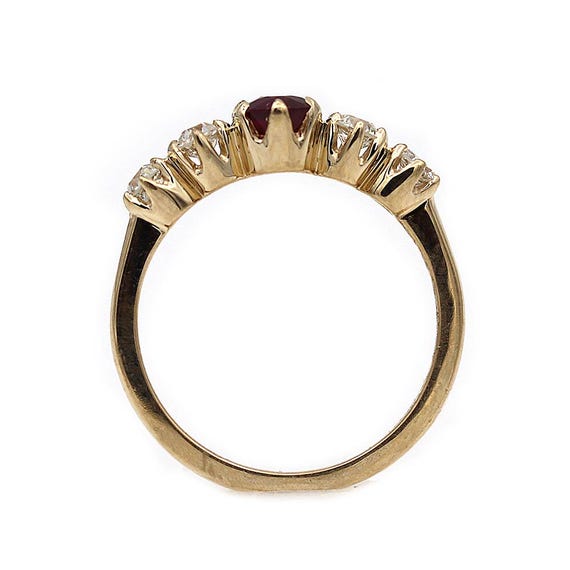 Vintage Style 1.19 CTW Burma Ruby European Cut Di… - image 3