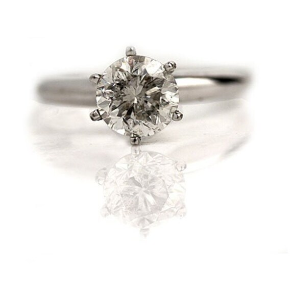 1.54 ct GIA 非常にライトグレー ダイヤモンド エンゲージリング 