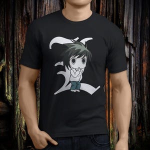 Coole Death Note L Chibi Anime Cartoon Series Vintage Shirt Schneller Versand