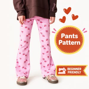 Flare Pants Sewing Pattern kids, Bell Bottom Leggings, Beginner Friendly (PDF Download)
