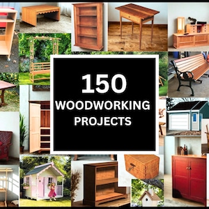 150 Woodworking Plans Bundle, DIY Build Projects, Woodworking Plans, Digital Download, PDF file, Easy to Build