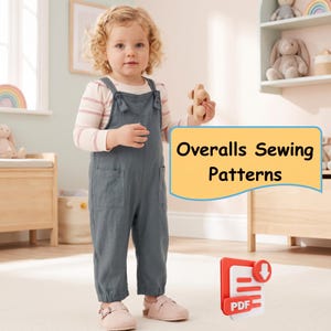 Naaipatroon voor een overall/jumpsuit/tuinbroek voor kinderen (PDF-download)