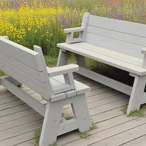 DIY Woodworking Plans Bundle, DIY Build Projects , Woodworking Plans, Digital Download,  Easy to Build Convertible picnic table and bench