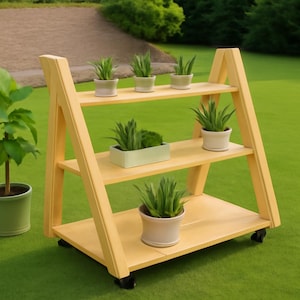 DIY Woodworking Plans Bundle, DIY Build Projects, Woodworking Plans, PDF file, Easy to Build Tree Tier Rolling Plant