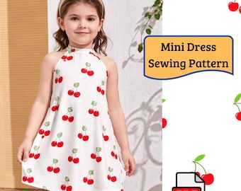 Kids Dress Sewing Pattern PDF | Easy Toddler Dress | Beginner Friendly
