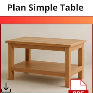 DIY Woodworking Plans Bundle, DIY Build Projects, Woodworking Plans, Digital Download, PDF file, Easy to Build Simple Table