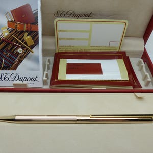 S T Dupont Classique roller ball pen Vintage 1980/90&#39;s NOS Set Ref. 045074