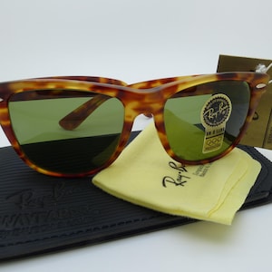 Ray-Ban W0895 Bausch & Lomb Wayfarer II Blond Tortoise RB-3 Vintage Sunglasses