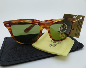 Ray-Ban W0895 Bausch & Lomb Wayfarer II Blond Tortoise RB-3 Vintage Sunglasses