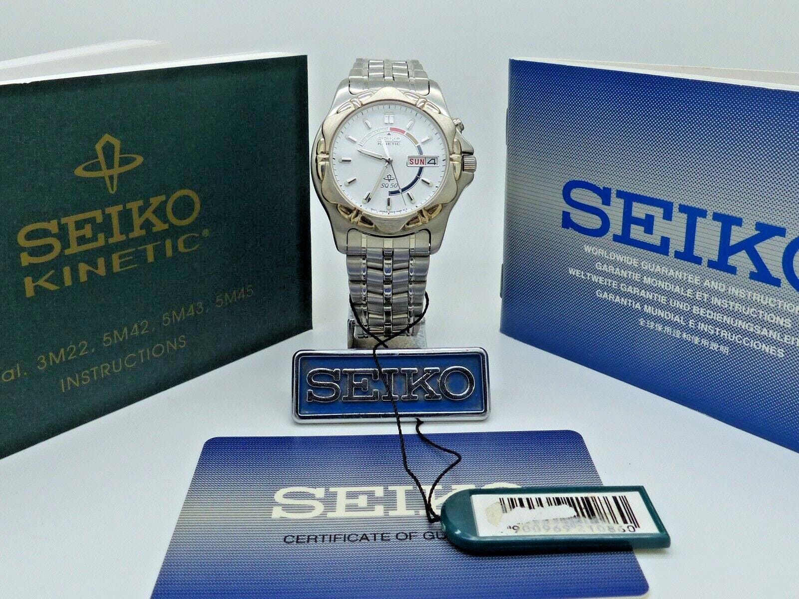 Seiko Kinetic Watch - Etsy