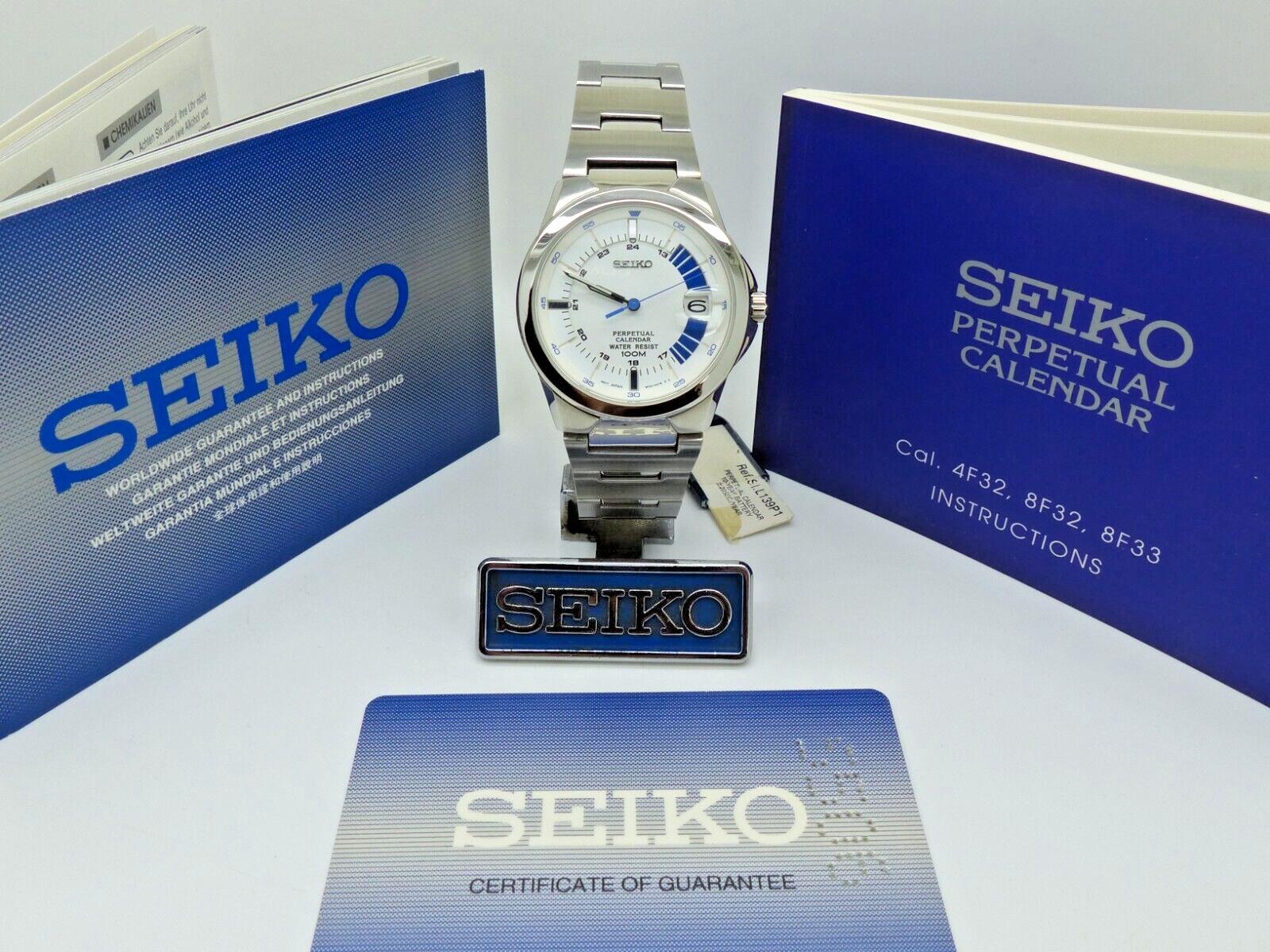 SEIKO PERPETUAL CALENDAR 腕時計 Seiko-Men-s-SNQ075-Perpetual-