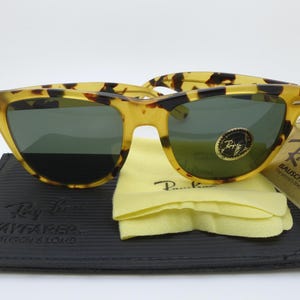 Ray-Ban Wayfarer II W0893 Yellow Tortoise Bausch & Lomb G-15 Lens NOS Cased