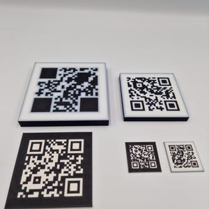 Custom 3D Printed QR Code