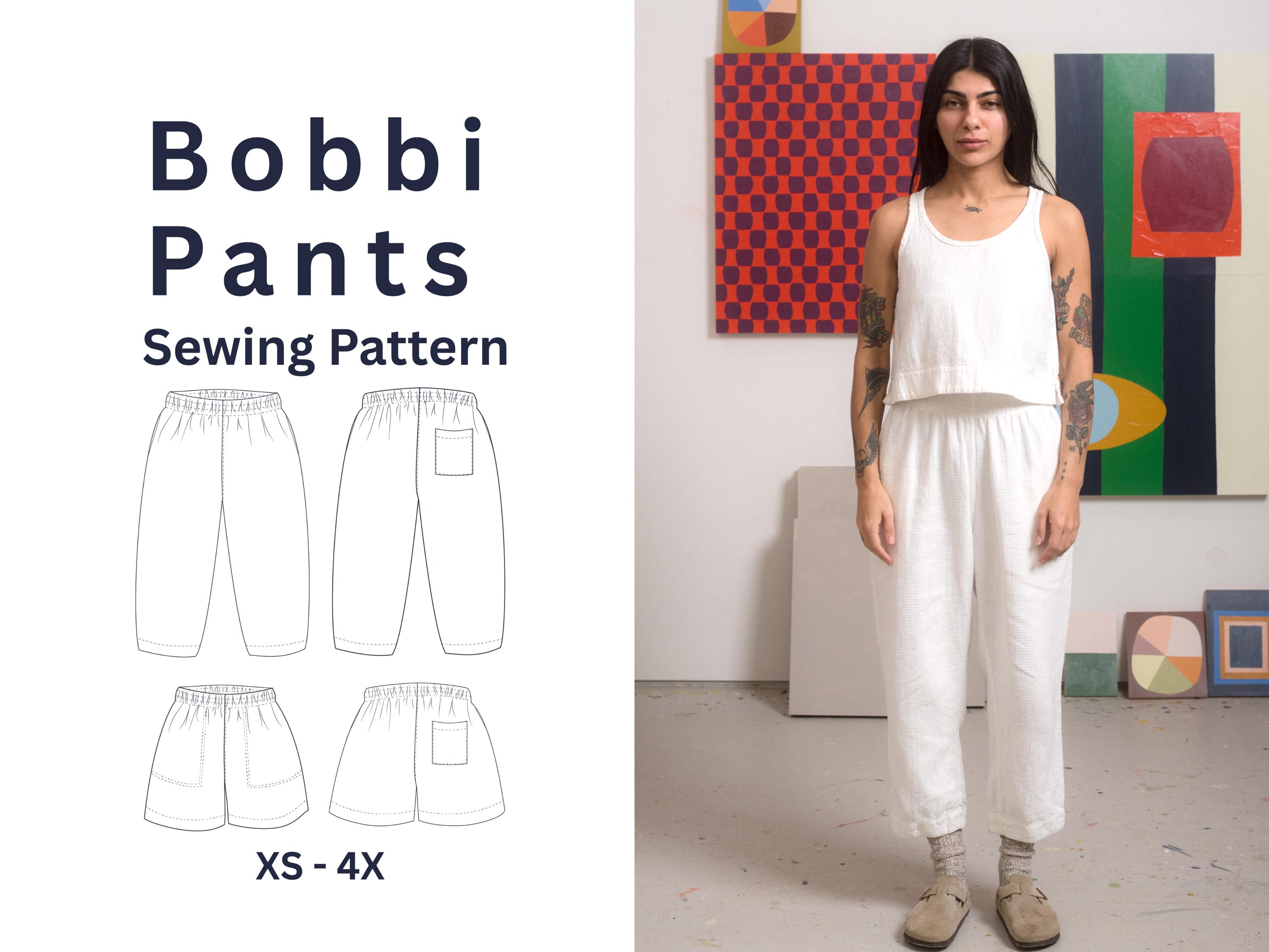 【SATIIIZ】Cardion Incision Bermuda pants BEATON STUDIO | Bobbi Pants | Elastic Waist | Anchored