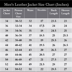 Men Size Chart