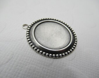 25x18mm Oxidized Silver Plated Brass Settings With Ring 2 SOS5823 25x18mm Oxidized Silver Plated Brass Settings With Ring 2 SOS5823