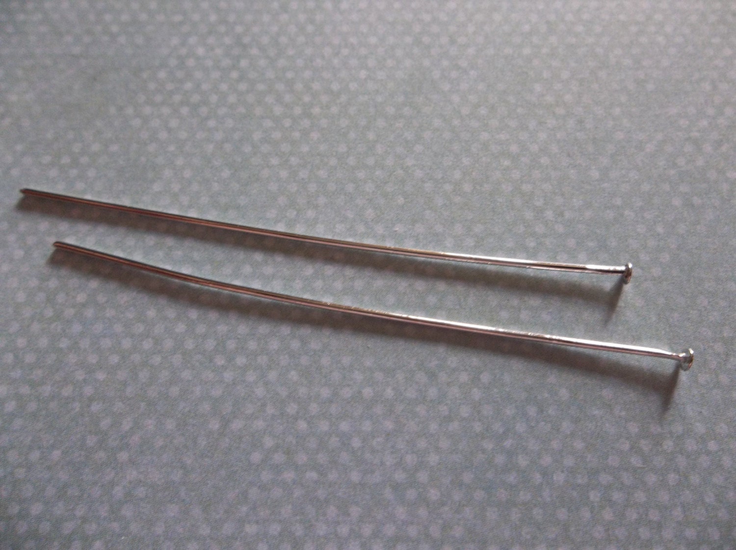 Silver Headpins 24 Gauge 2 Inch Head Pins Qty 180 Pieces | Etsy