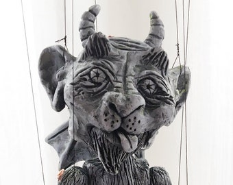 Gargoyle Marionette, hand-made (Made to Order)