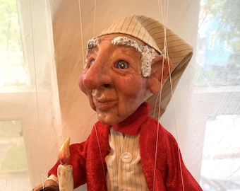 Ebenezer Scrooge Marionette (Made to order)