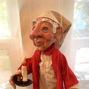 Ebenezer Scrooge Marionette Made to order image 1