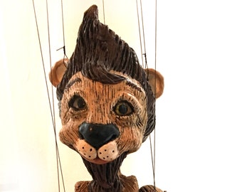 The Cowardly Lion of Oz Marionette Made-to-Order