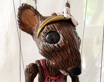 Ballerina Rat Marionette (Made-to-order)