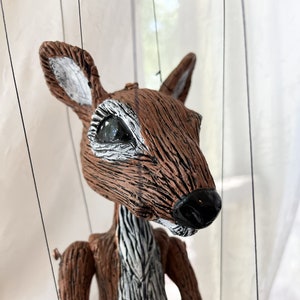 White Tail Deer marionette, Made-to-Order.  hand-made, OOAK