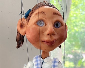 Dorothy of Oz (and Toto too) Marionette / Made-to-Order