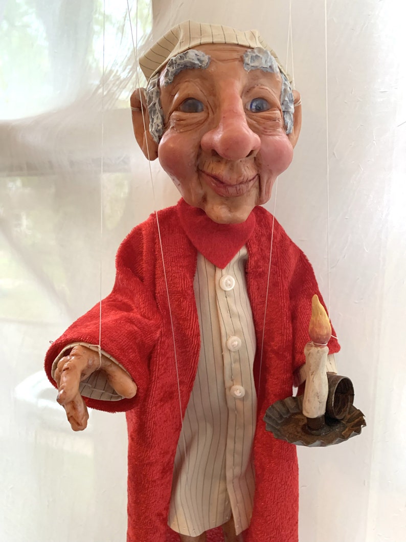 Ebenezer Scrooge Marionette Made to order image 4