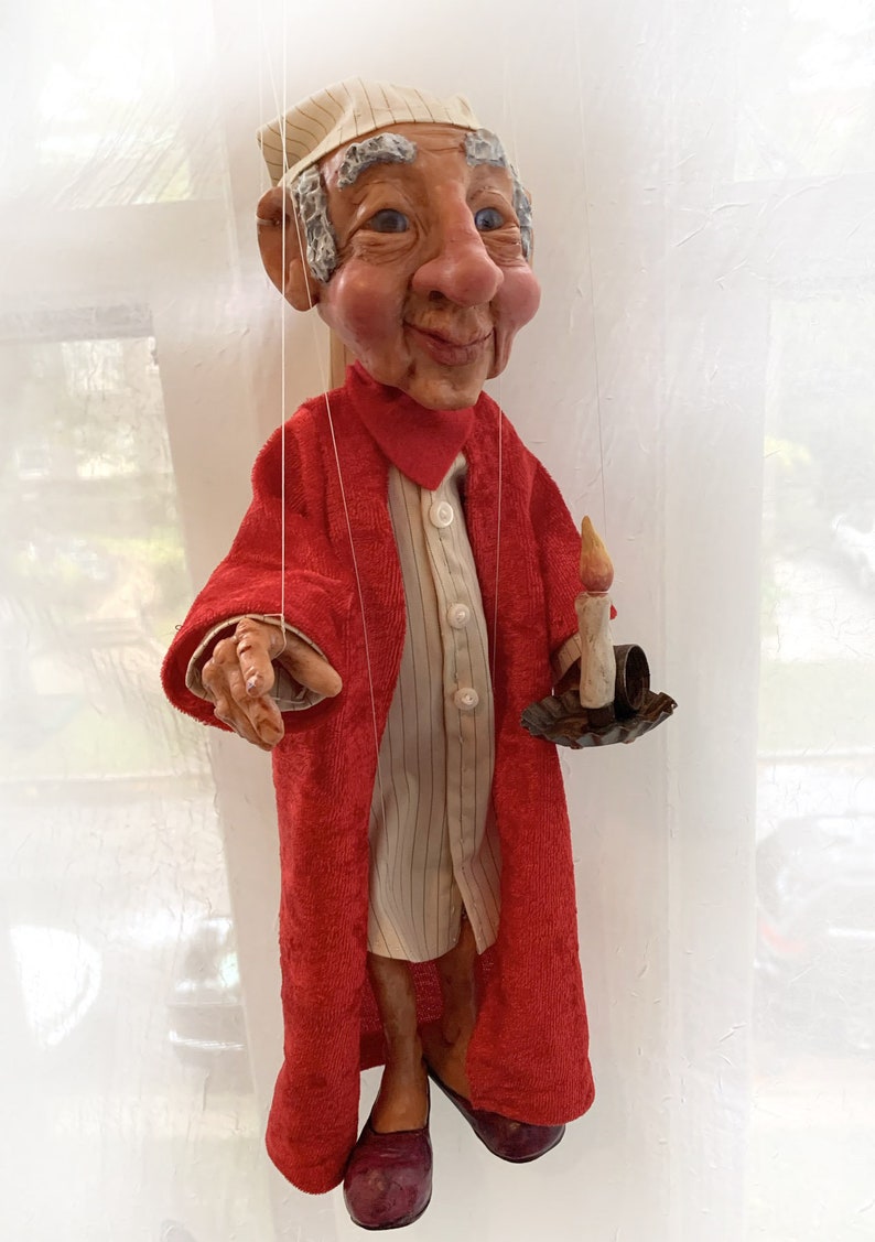 Ebenezer Scrooge Marionette Made to order image 5