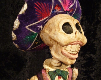 Large Day of the Dead Gentleman Skeleton Marionette (Made-to-Order)