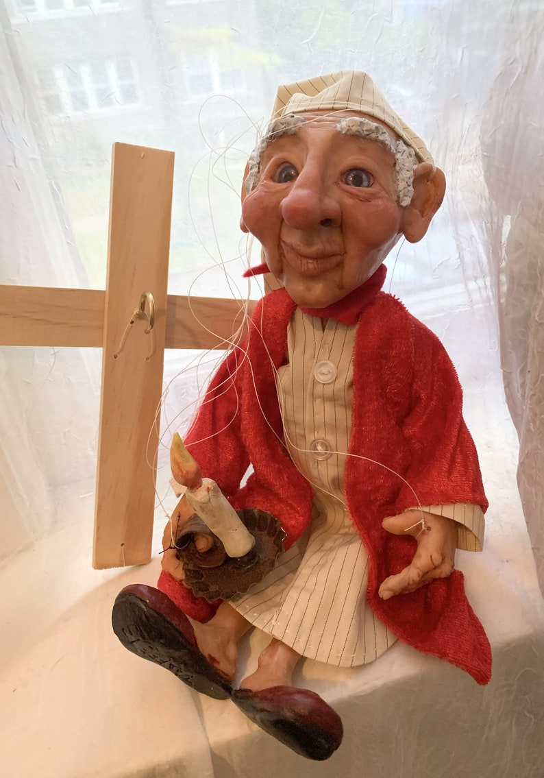 Ebenezer Scrooge Marionette Made to order image 8