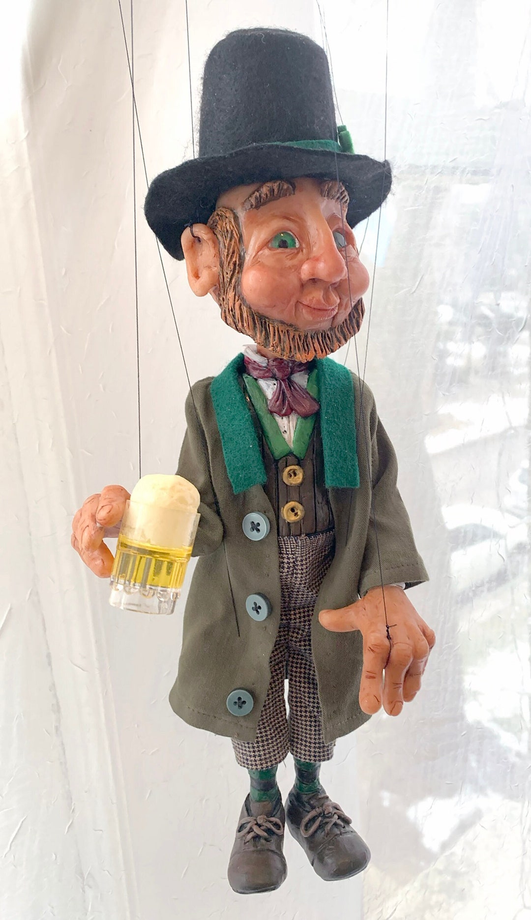 Leprechaun Marionette Made to Order - Etsy