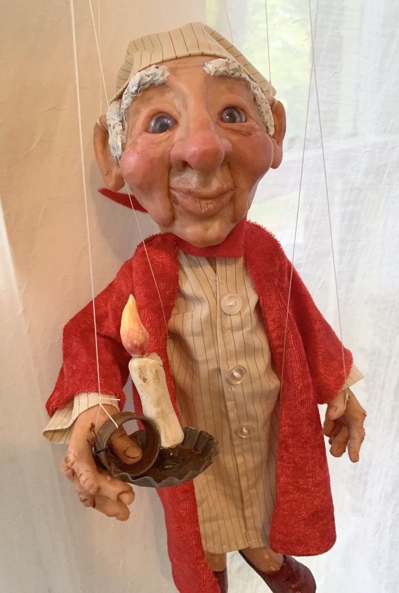 Ebenezer Scrooge Marionette Made to order image 3