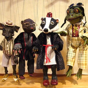 Badger Marionette, Wind in the Willows Character / MADE TO-ORDER image 5