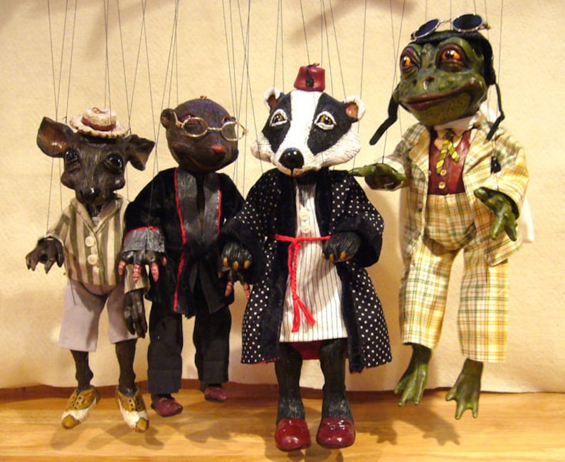 Badger Marionette, Wind in the Willows Character / MADE TO-ORDER image 5