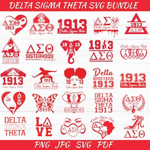 Delta Sigma Theta Svg - 1913 Svg Design - Delta Sigma Cut File - Delta Sigma Theta Clipart - Delta Sigma Svg Bundle - Digital Download