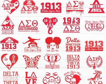 Paquete SVG Delta Sigma Theta: 1913 diseños (descarga digital)
