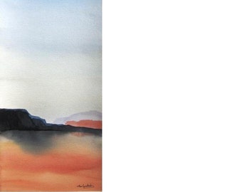 Enchanted Mesas - Original Watercolor Painting