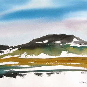 Turquoise Trail - Original Watercolor Painting