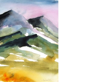 Rocky Mountain Morning - Original Watercolor Painting