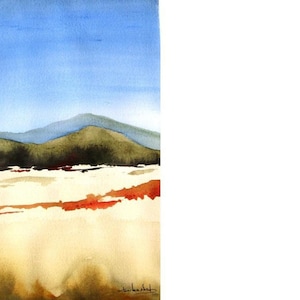 Hills At Ghost Ranch - Original Watercolor Painting