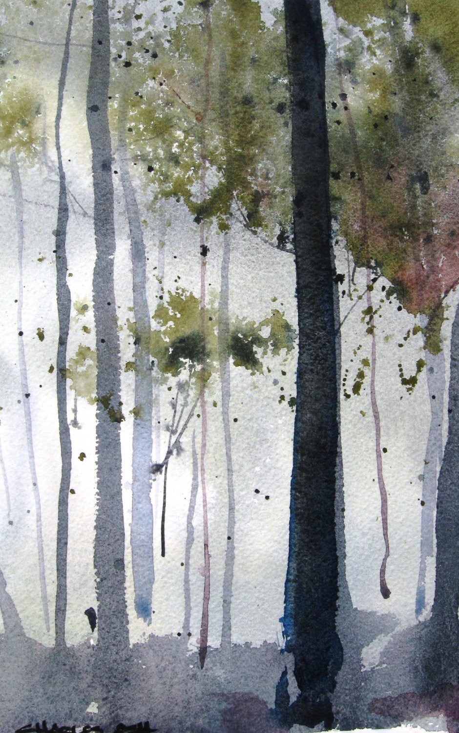 zhangshunshun1様用　The Watercolors of John Woodland II - Original Watercolor Painting - Etsy