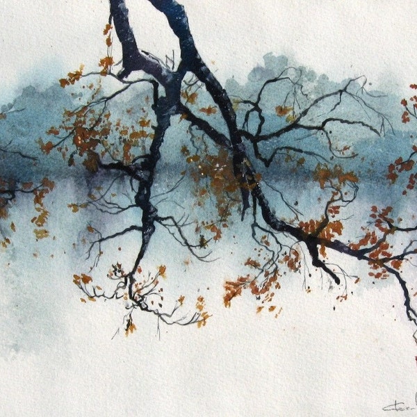 River Mist - 8 x 10 Art Print