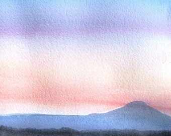 El Dorado Sunset 2 - Original Watercolor Painting